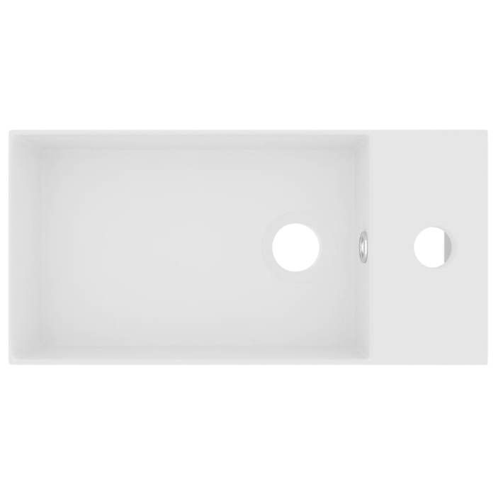 VidaXL Bathroom Sink with Overflow Countertop Washbasin Toilet Kitchen Hand Basin Cosmetic Room Home 146987