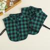 Fake Collar Blouse Versatile Fake Collar Cotton Polished Plaid Shirt Fake Collar Decorative Collar B302 B312