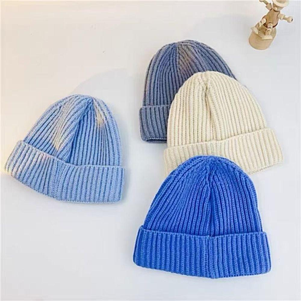Candy Color Beanie Cap Solid Color Skullies Beanies Fashion Kids Beanie Hat Autumn Winter