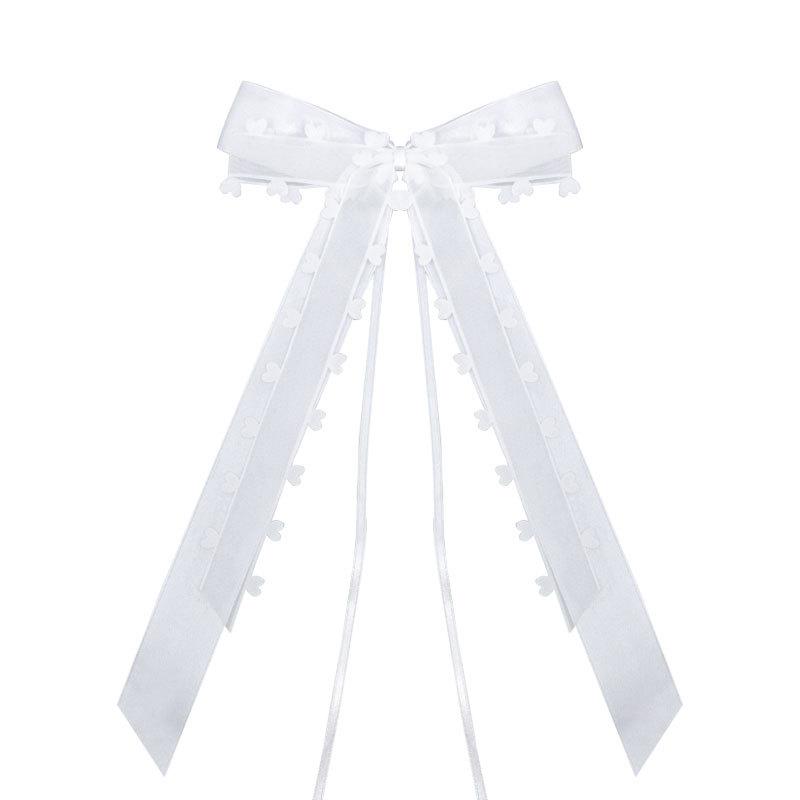 Прямой День святого Валентина Прозрачная кружевная кайма Прозрачная пряжа Лента, Подарочная упаковка для цветов Любовь Серпантин Бант