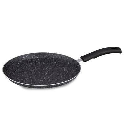 Алюминиевая антипригарная Dosa Tawa | Гранитная отделка | Индукционное основание | Не содержит PFOA | Высокотемпературное стойкое внешнее покрытие | 25 см | Серый