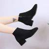Women's Winter Boots  New Suede Dress Women Warm Boots Fashion Mid-Heel Wool Warm Women's Ankle Boots
