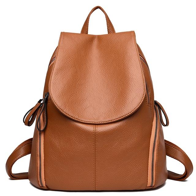Брендовый кожаный школьный рюкзак в консервативном стиле, сумка для студентов, простой дизайн, женские повседневные рюкзаки, Mochila, мужская дорожная сумка на плечо