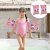 2x Sporting Goods Inflatable Arm Bands Comfortable To Wear Swim Accessory Float Bands  Kids Adults