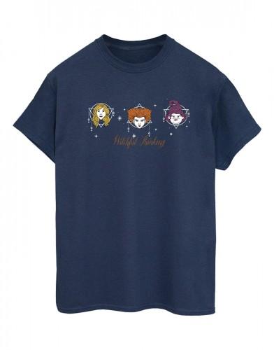 Disney Womens/Ladies Hocus Pocus Witchful Thinking Cotton Boyfriend T-Shirt