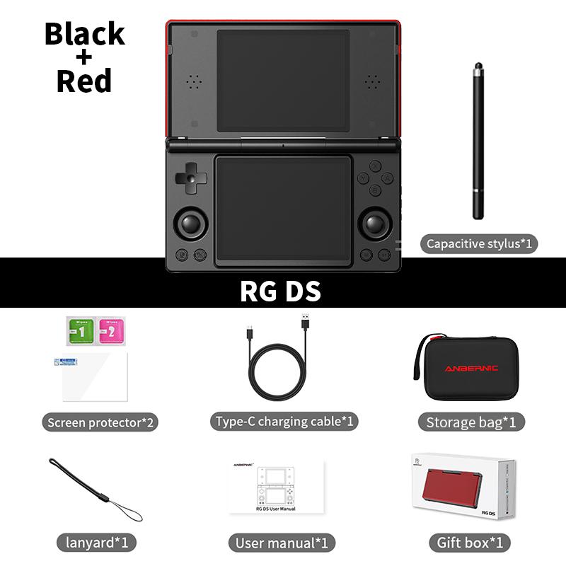 2026 Горячая Распродажа Портативная Игровая Консоль Anbernic RG DS 4" IPS Двойной Экран Android 4000 мАч Флип Плеер Видеоигр