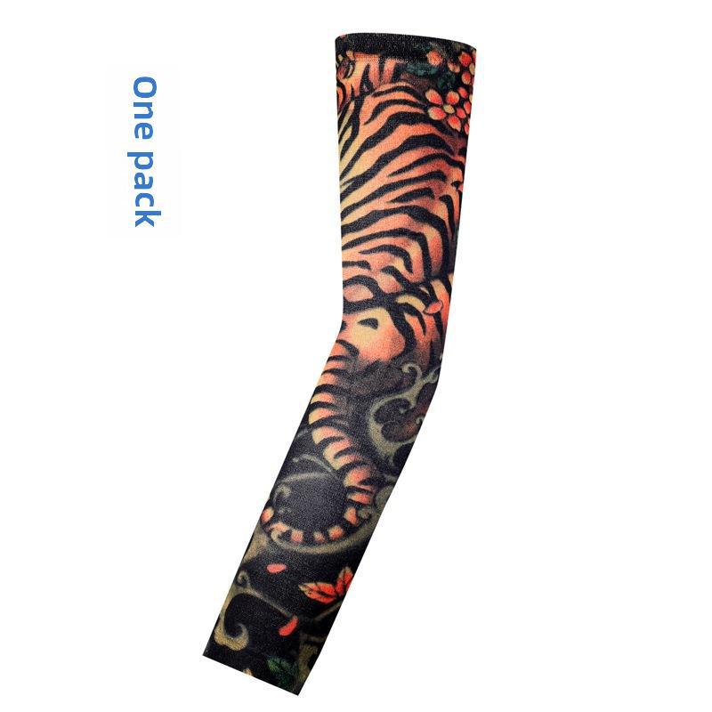 Унисекс бесшовный цветочный тату рукав на руку: Защита от солнца при езде на велосипеде и вождении