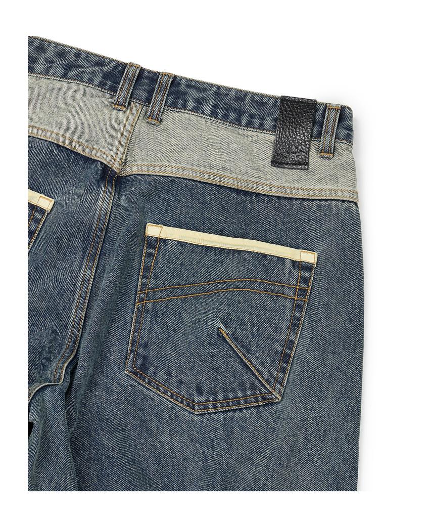 ETCE Curved Panel Denim Pants 2.0 (Blue)
