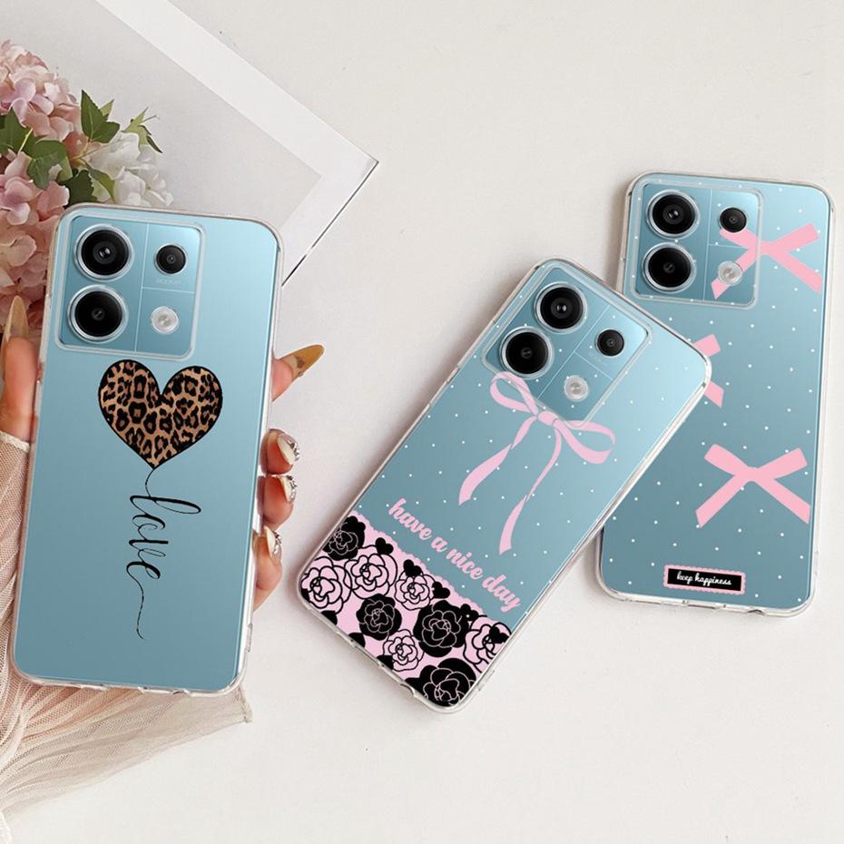 Clear TPU Case For Xiaomi Poco X6 Pro PocoX6 Newest Style Phone Cases For POCO X 6 X6Pro Soft Silicone Covers Bumpers