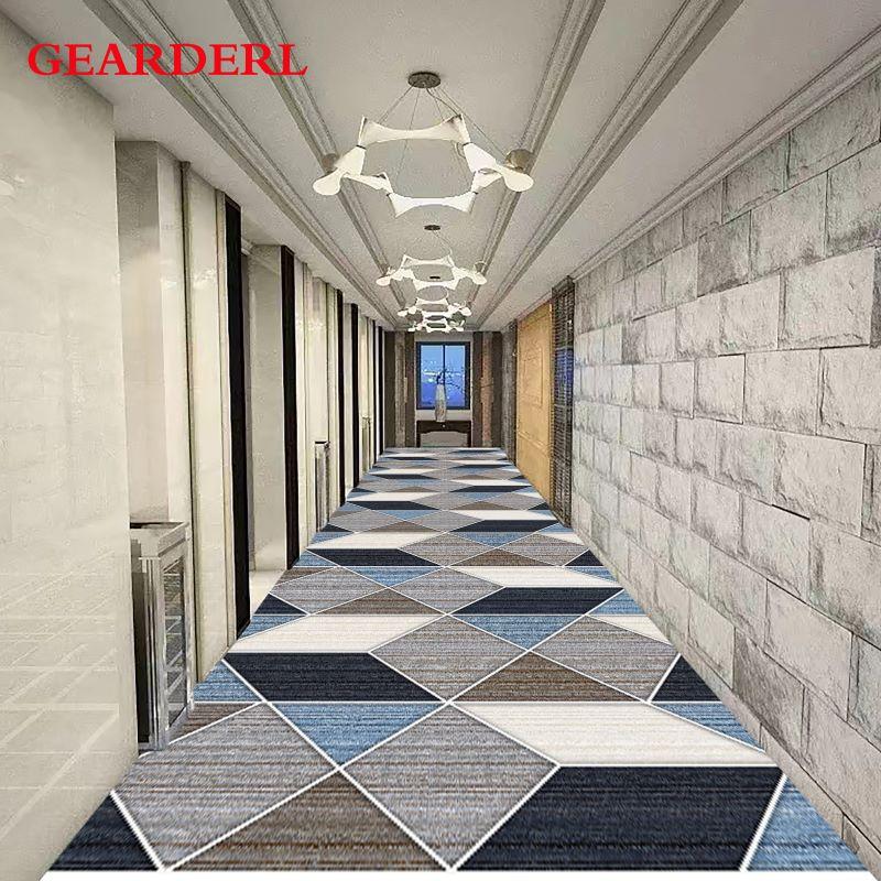 Современный бытовой длинный ковер для коридора, Подходит для лестниц, коридоров, проходов, Северная Европа, Семьи, Отели, Свадебные арки