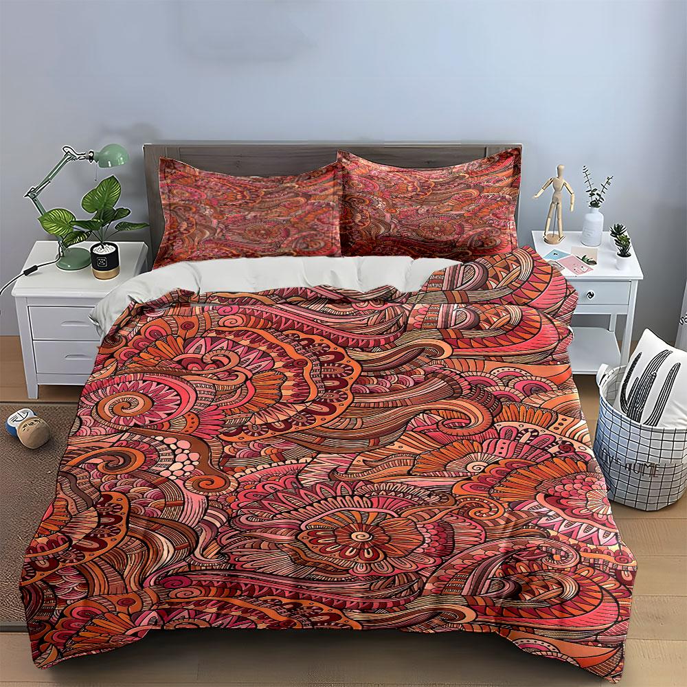 Floral and paisley swirls. Bedding sets Duvet cover sets Duvet covers Pillowcases(1 * Duvet Cover 2 * Pillowcases without duvet insert)