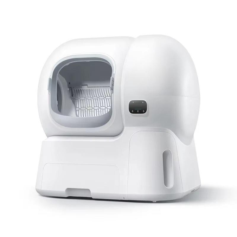 Smart Pet Litter Box Easy Clean Robot Cat Litter Box with App Remote Control Infrared Sensor