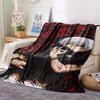 1PC Tokyo Ghoul Patterned Flannel Blanket Suitable For All Seasons for Home Decor Warmth and Comfort Gifts Holiday Present