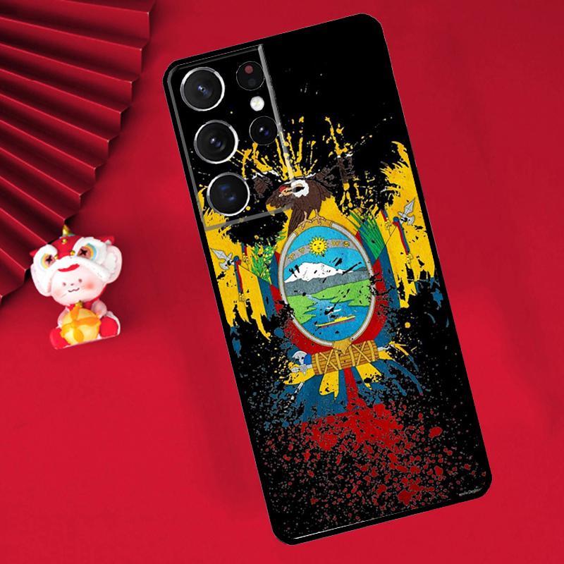 Чехол Флаг Эквадора Для Samsung Galaxy S21 S22 S23 S24 Ultra Plus S20 FE S8 S9 S10 Note 10 20 Ultra Чехол