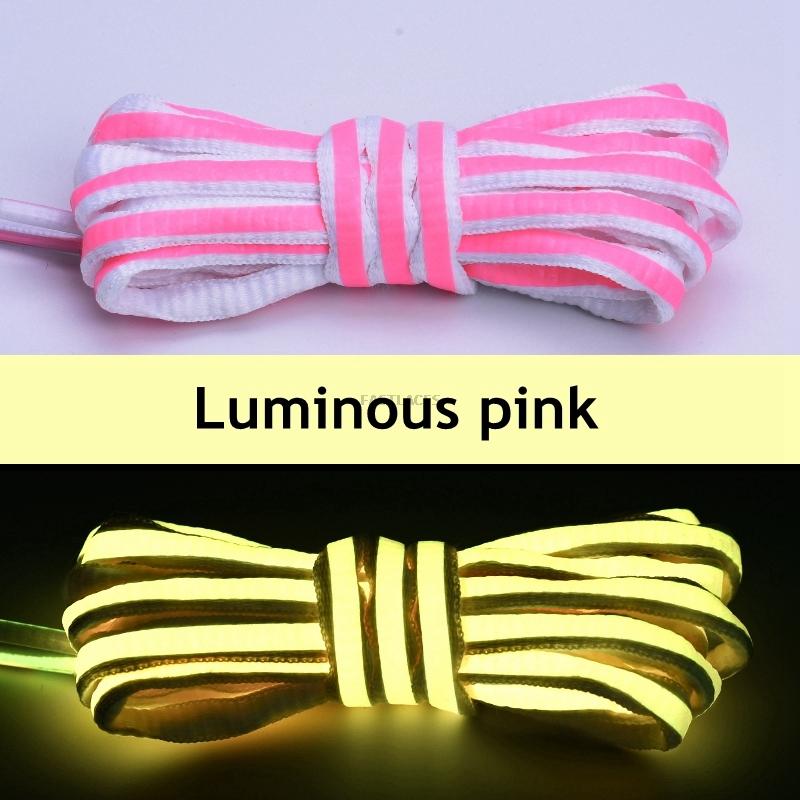 Luminous Shoelaces Fluorescent Shoe Laces Glow In The Dark Night Semicircle Shoelace Sneakers Laces Shoes Luminous Bracelet Gift