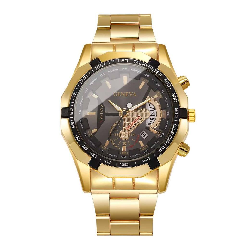 Модные мужские деловые часы Роскошные часы с большим циферблатом и календарем Кварцевые часы Мужские часы Reloj Hombre