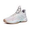 Anta Heat Wave 3 Shock Absorption Non-Slip Low-Top Basketball Shoes Men Sneaker Gray White 112131608-5