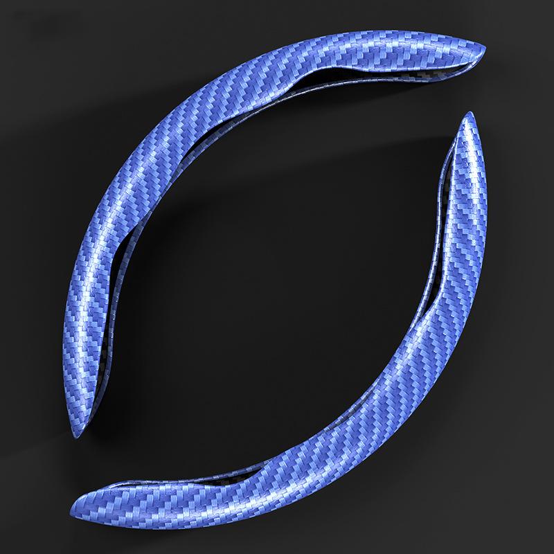 Universal Non-Slip Carbon Fiber Car Steering Cover Steering Wheel Booster Cover for Car Auto Interior Decorative Accessories
