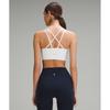 Lululemon Как облако Longline BrA Light Поддержка BC Чашка Белый