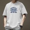 Simple T-shirt Men's Print Summer Trendy Printed Cotton Breathable Short Sleeved Loose Trendy Breathable T-shirts
