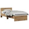 VidaXL Bed Frame Without Mattress with Artisan Oak Headboard 75x190 Cm 871661