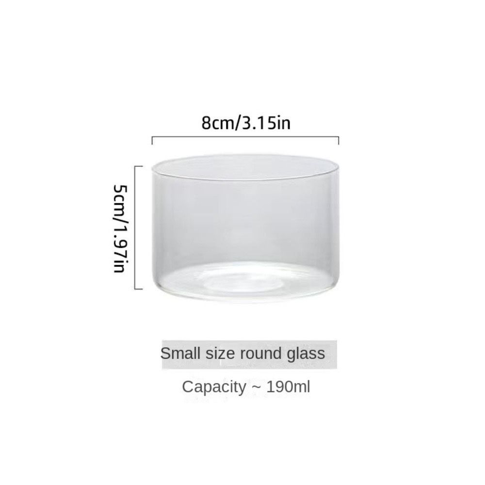 Heat Resistant Glass Cup Transparent Ice Cream Bowl New Candy Dish