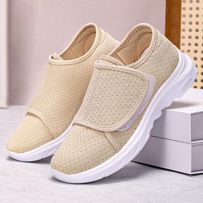 Туфли женские универсальные и удобные на липучке, туфли для мамы, лето, новая мода, женская обувь, мягкая подошва, не устают