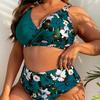 Push Up Bikini Plus Size Swimsuits For Women High Waist Sexy Swimwear Floral Printed Bathing Suit