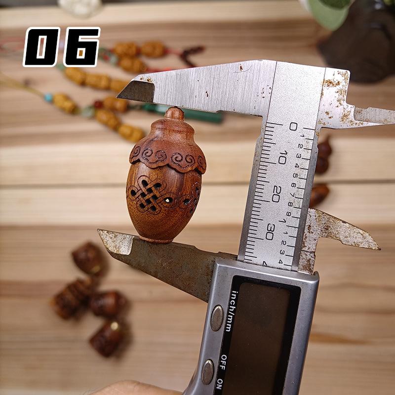 Деревянная полая резная бутылка для ароматерапии Мини-ваза Пагода Подвеска для автомобиля Бутылка-диффузор для ароматов Герметичная банка Подвеска Новый