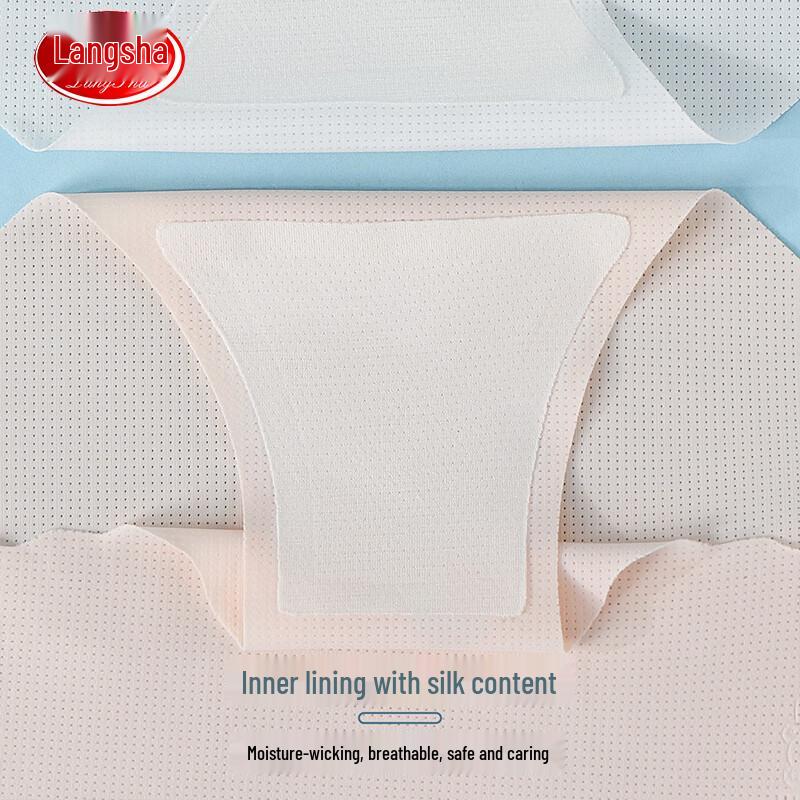Langsha Girls' Thin Seamless Antibacterial Mesh Briefs (3-Pack)