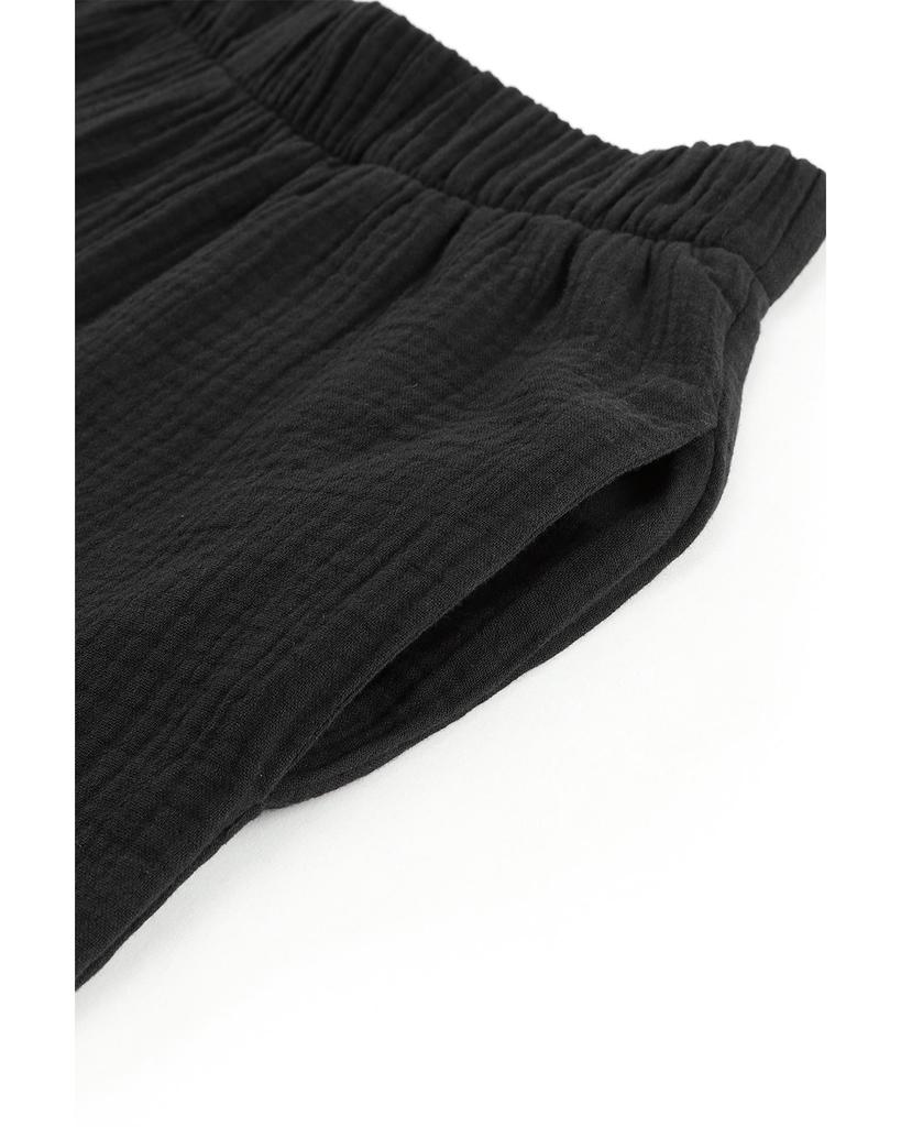 Azura Exchange Фактурные брюки-клеш с оборками