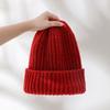 Winter Chunky Knitted Large Head Circumference Pullover Hat Plush Hat