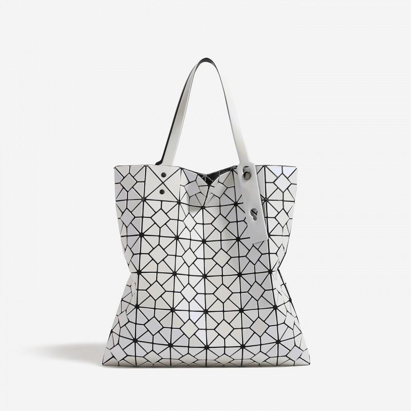 Stylish Geometric Quilted Tote Bag Women Large Capacity Shoulder Handbag Daily Use