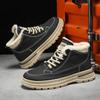 Новые зимние ботинки Мужская хлопковая обувь Зимняя водонепроницаемая теплая плюшевая уличная повседневная обувь Зимние ботинки Нескользящие ботильоны Мужские