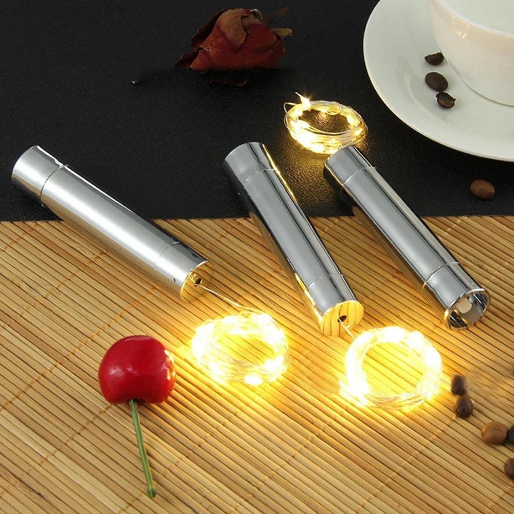 Светодиодный светильник для бутылки вина 1/2/3 м с пробкой, 10/20/30 светодиодов, гирлянда из медной проволоки, аккумулятор AA, звездный сказочный свет для декора свадебной вечеринки своими руками