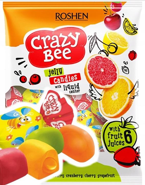 Рошен Crazy Bee Фруктовые Желе С Начинкой 1 кг