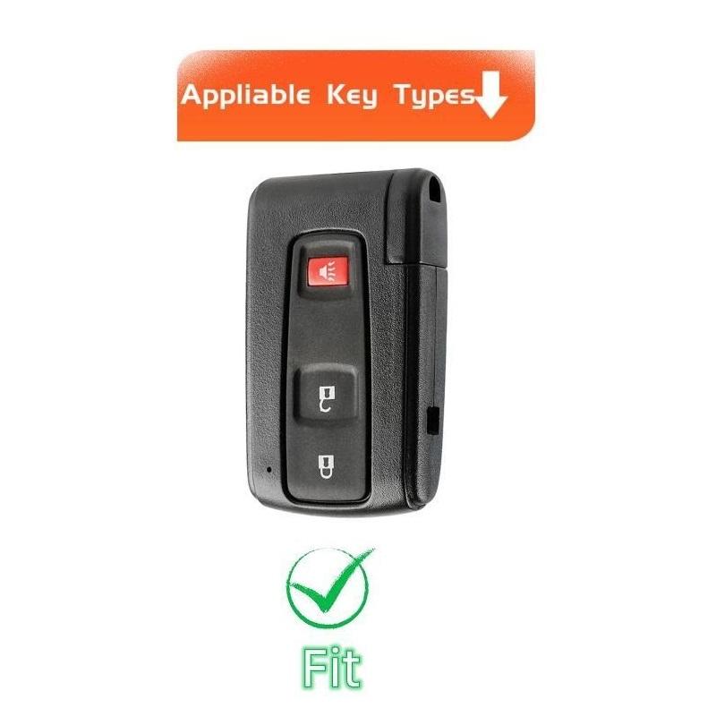 Чехол для автомобильного брелока с брелоком из искусственной кожи для Toyota Prius 2004 2005 2006 2007 2008 2009