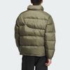 Adidas Пуховик однотонный логотип спортивный повседневный пуховик унисекс куртки оливково-зеленый IK2420