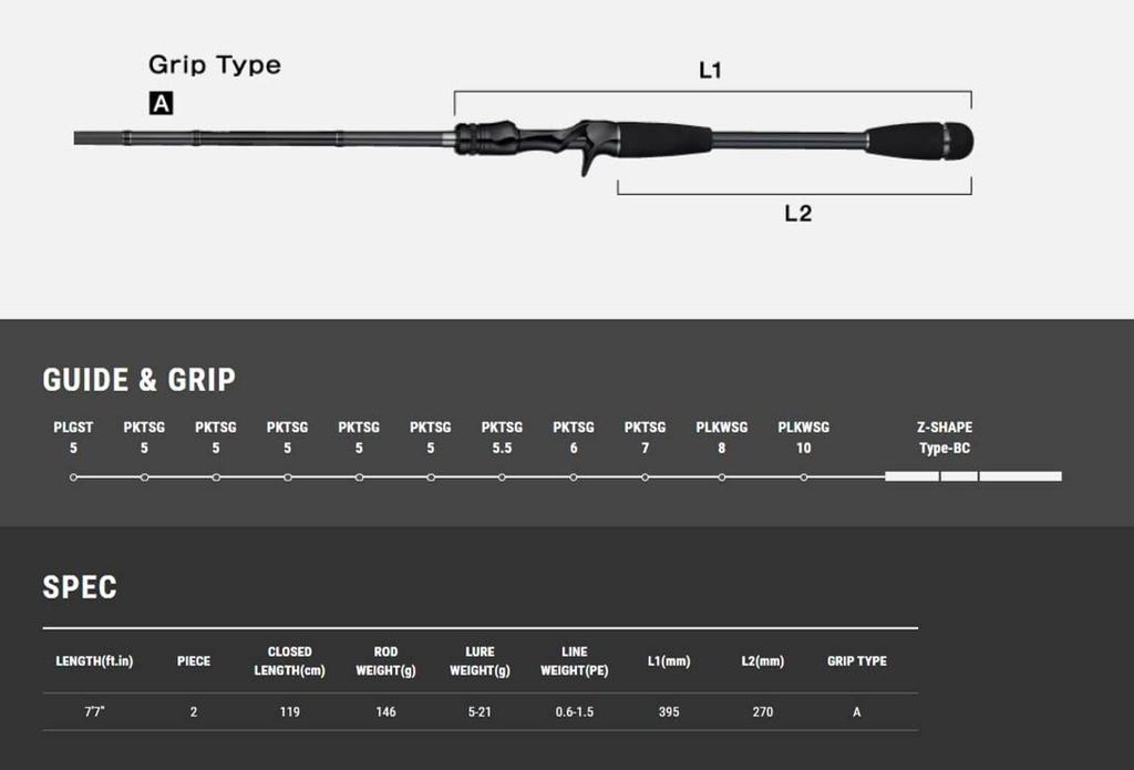 tailwalk Удилище B Breamer SSD C77M+/SSL