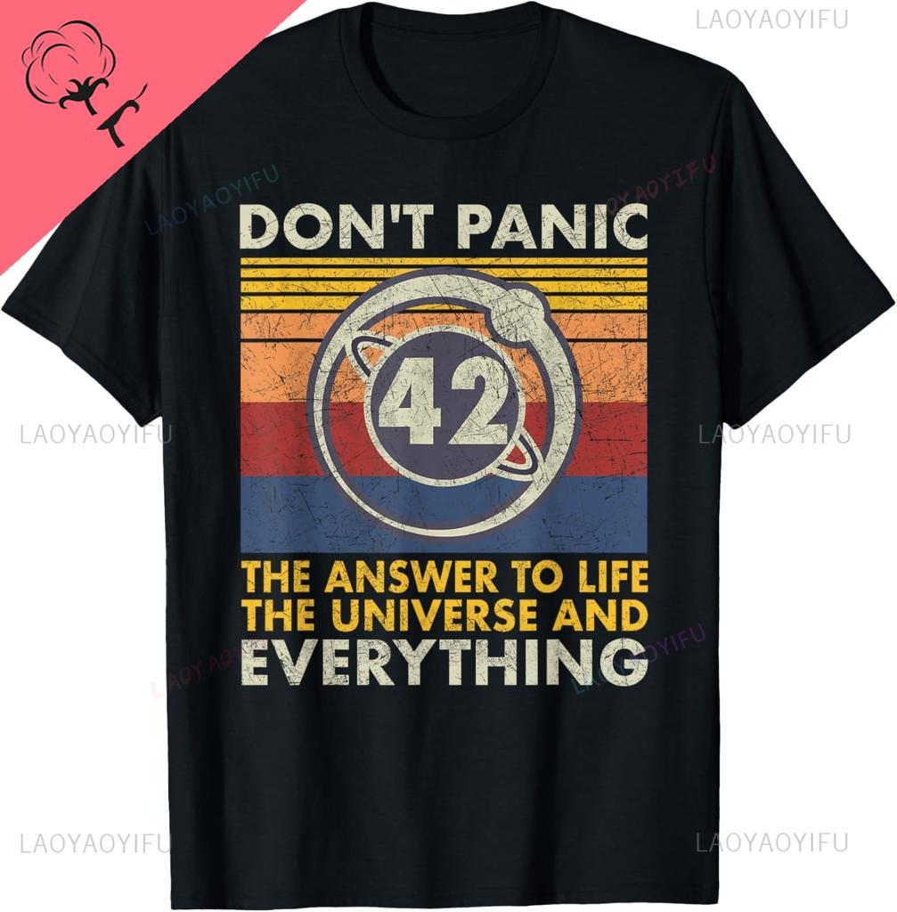 Answer To Life Universe And Everything 42 Is Meaning Of Life Tshirt Personalized Clothing Streetwear Cotton Unisexs Tshirts
