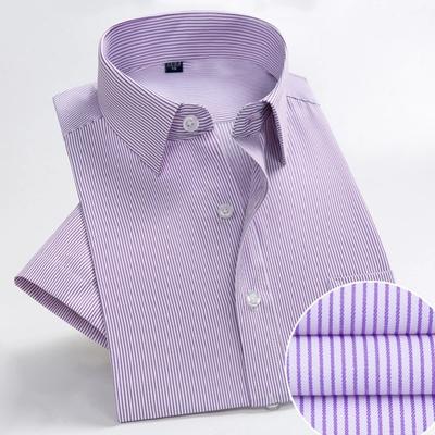 Мужские рубашки больших размеров с коротким рукавом в стиле business casual Бренд Social Приталенный крой Однотонные рубашки-платья Белый Черный Красный Разноцветный KOACUS