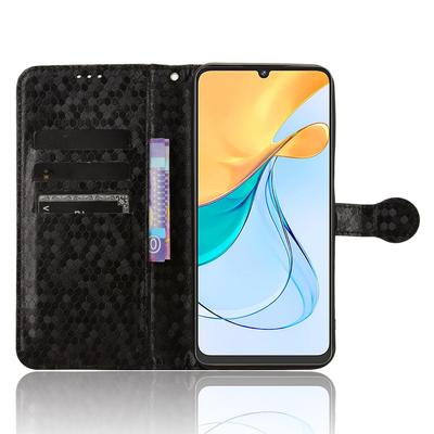Кожаный чехол-книжка с точечным тиснением для ZTE Blade V50 Smart / Blade V50 Design 4G