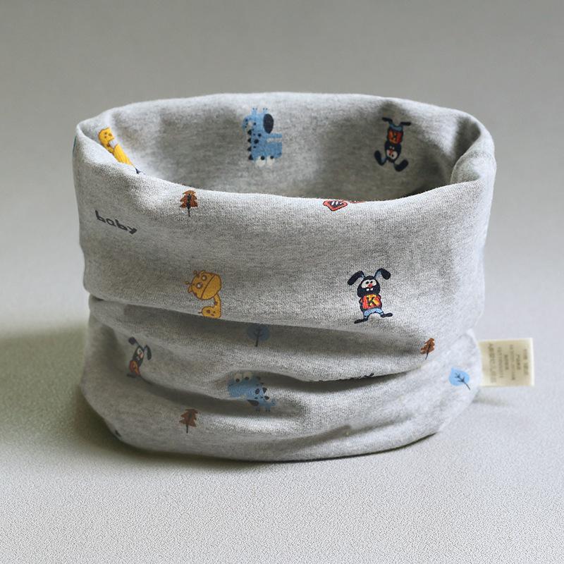 Class A Pure Cotton Baby Snood: Kids' Autumn/Winter Neck Warmer, Windproof Pullover Scarf for Boys & Girls.
