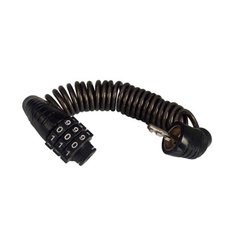 Аксессуары для велосипеда Прочный замок на шлем Цепь 4-значный пароль Комбинация Портативный велосипед Мотоцикл Противоугонный трос Lockstitch