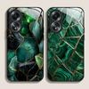 Потрясающий Чехол из Закаленного Стекла с Изумрудным Узором для OPPO Realme 14 13 12 11 10 Pro Plus 9i GT Neo 3 2 X7 Pro Защитная Крышка