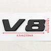 For Mercedes Benz AMG GL ML SL 500 220 C63 S500 V8 Accessories ABS Chrome Black V8 Logo Letters Car Fender Emblem Badge Sticker OG7 