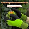 1 Pair Garden Gloves Puncture-resistant Breathable Hard-wearing Latex Coated Gardening Gloves Indoor/Outdoor Protective Working Gloves