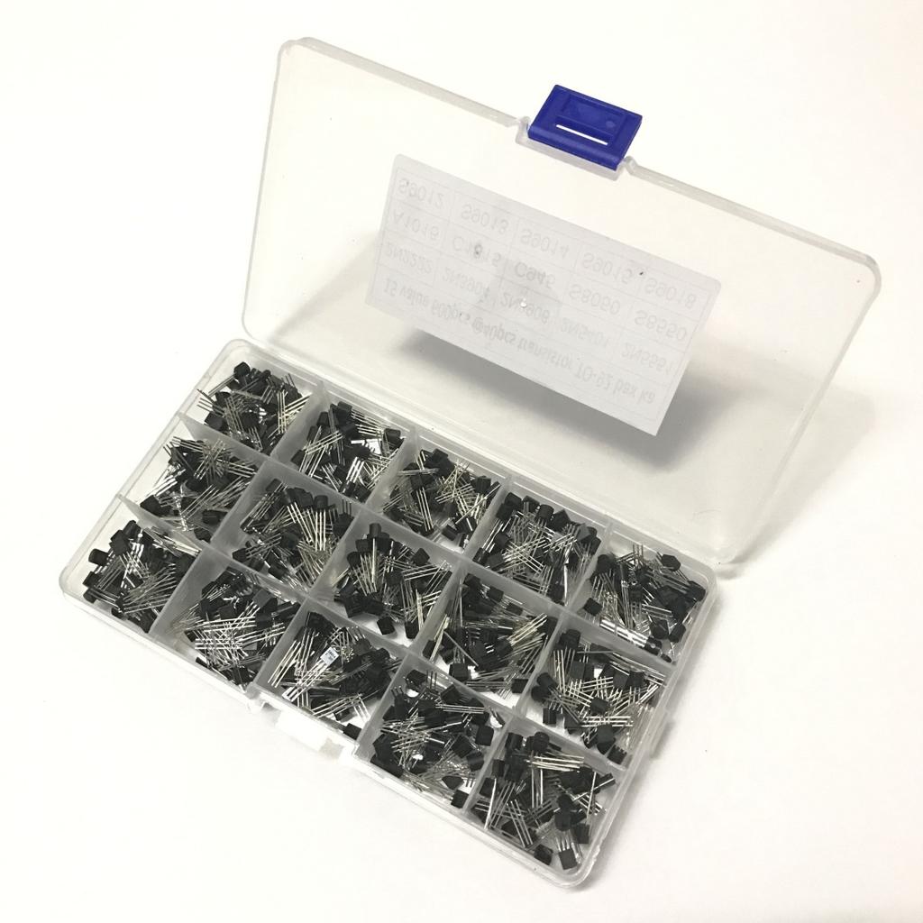 600pcs In Line Transistor NPN TO-92 PNP 2N2222-S9018 Foreign Trade Electronic Components Sample Box