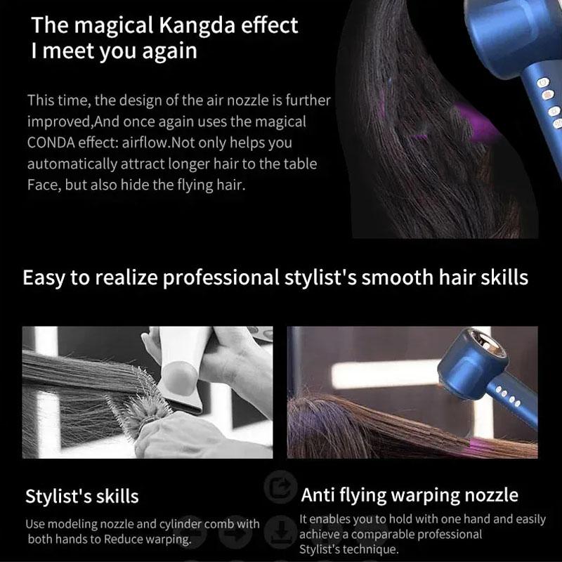 Super High Speed Hair Dryer Negative Ion Hair Care Quick Drying Leafless High Power Low Noise Constant Anion Electric Blow Dry