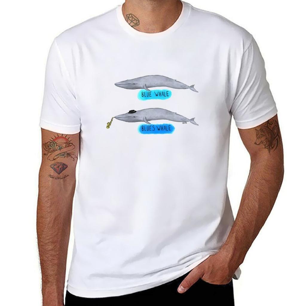 Blue WhaleBlues Whale TShirt High Elasticity Sports TShirt